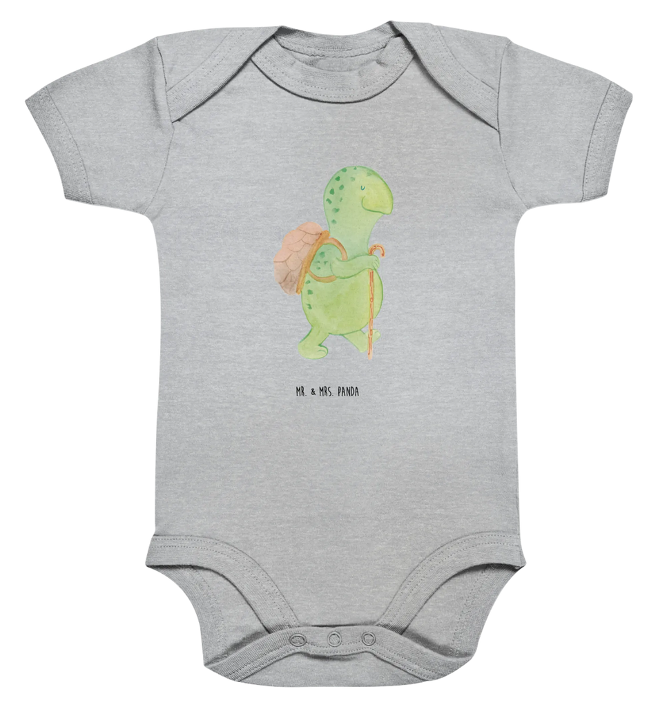 Organic Baby Body Schildkröte Wanderer Babykleidung, Babystrampler, Strampler, Wickelbody, Baby Erstausstattung, Junge, Mädchen, Schildkröte, Schildkröten, Motivation, Motivationsspruch, Motivationssprüche, Neuanfang