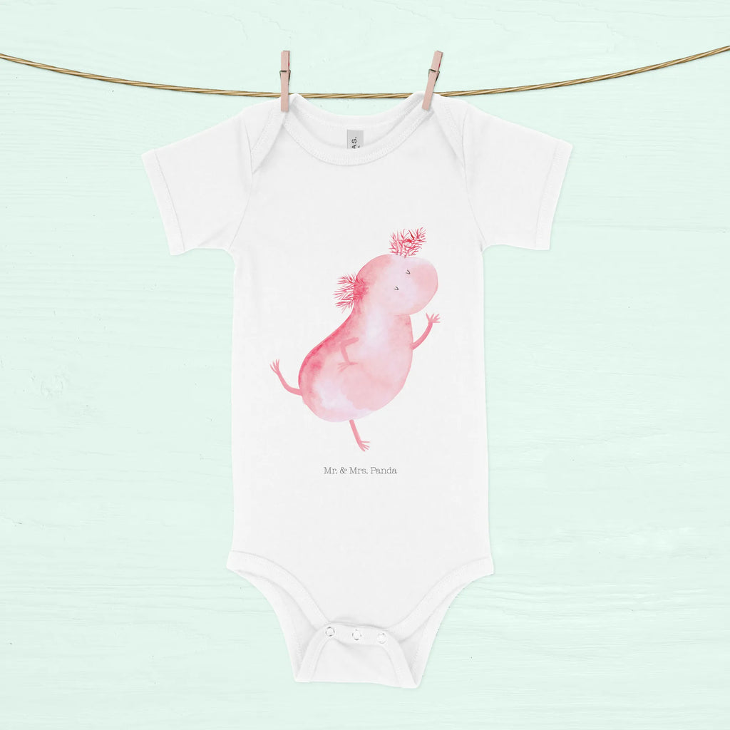 Organic Baby Body Axolotl Tanzen Babykleidung, Babystrampler, Strampler, Wickelbody, Baby Erstausstattung, Junge, Mädchen, Axolotl, Molch, Axolot, Schwanzlurch, Lurch, Lurche, Dachschaden, Sterne, verrückt, Freundin, beste Freundin