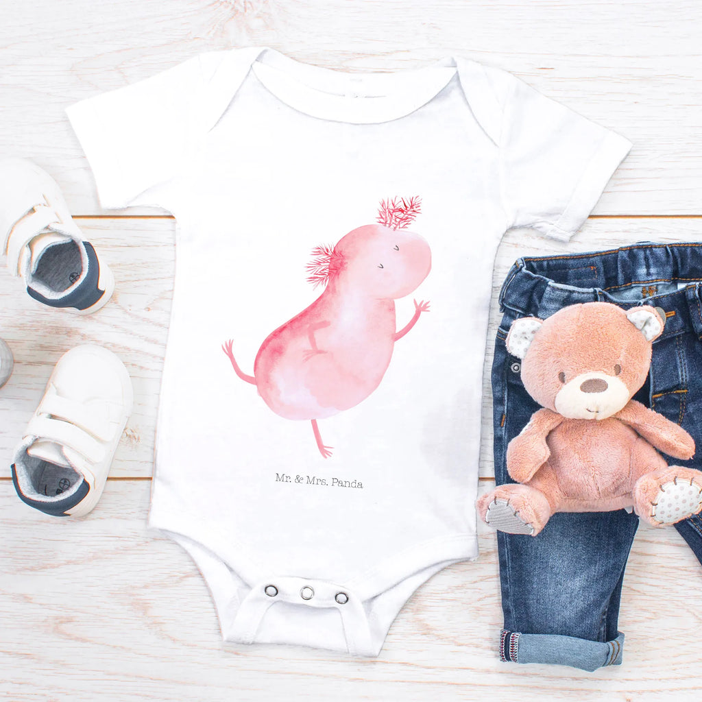 Organic Baby Body Axolotl Tanzen Babykleidung, Babystrampler, Strampler, Wickelbody, Baby Erstausstattung, Junge, Mädchen, Axolotl, Molch, Axolot, Schwanzlurch, Lurch, Lurche, Dachschaden, Sterne, verrückt, Freundin, beste Freundin