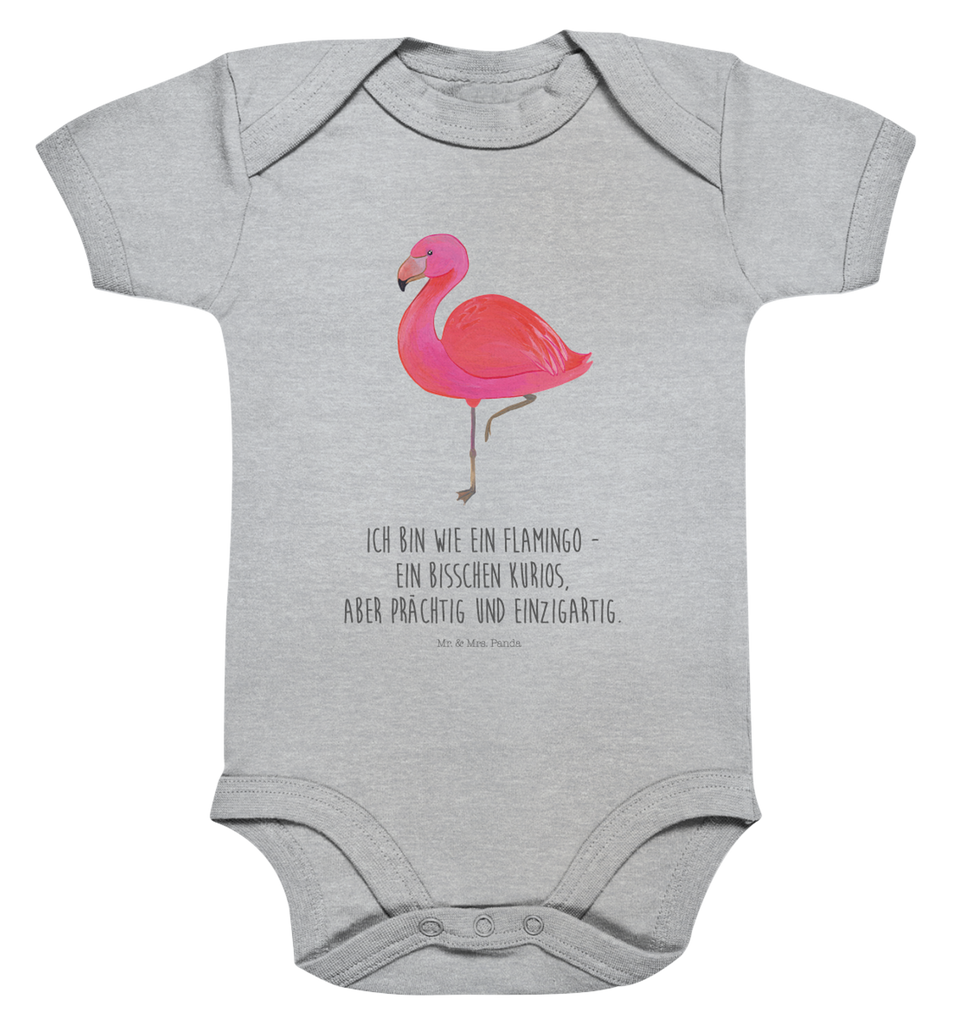 Organic Baby Body Flamingo Classic Babykleidung, Babystrampler, Strampler, Wickelbody, Baby Erstausstattung, Junge, Mädchen, Flamingo, Einzigartig, Selbstliebe, Stolz, ich, für mich, Spruch, Freundin, Freundinnen, Außenseiter, Sohn, Tochter, Geschwister