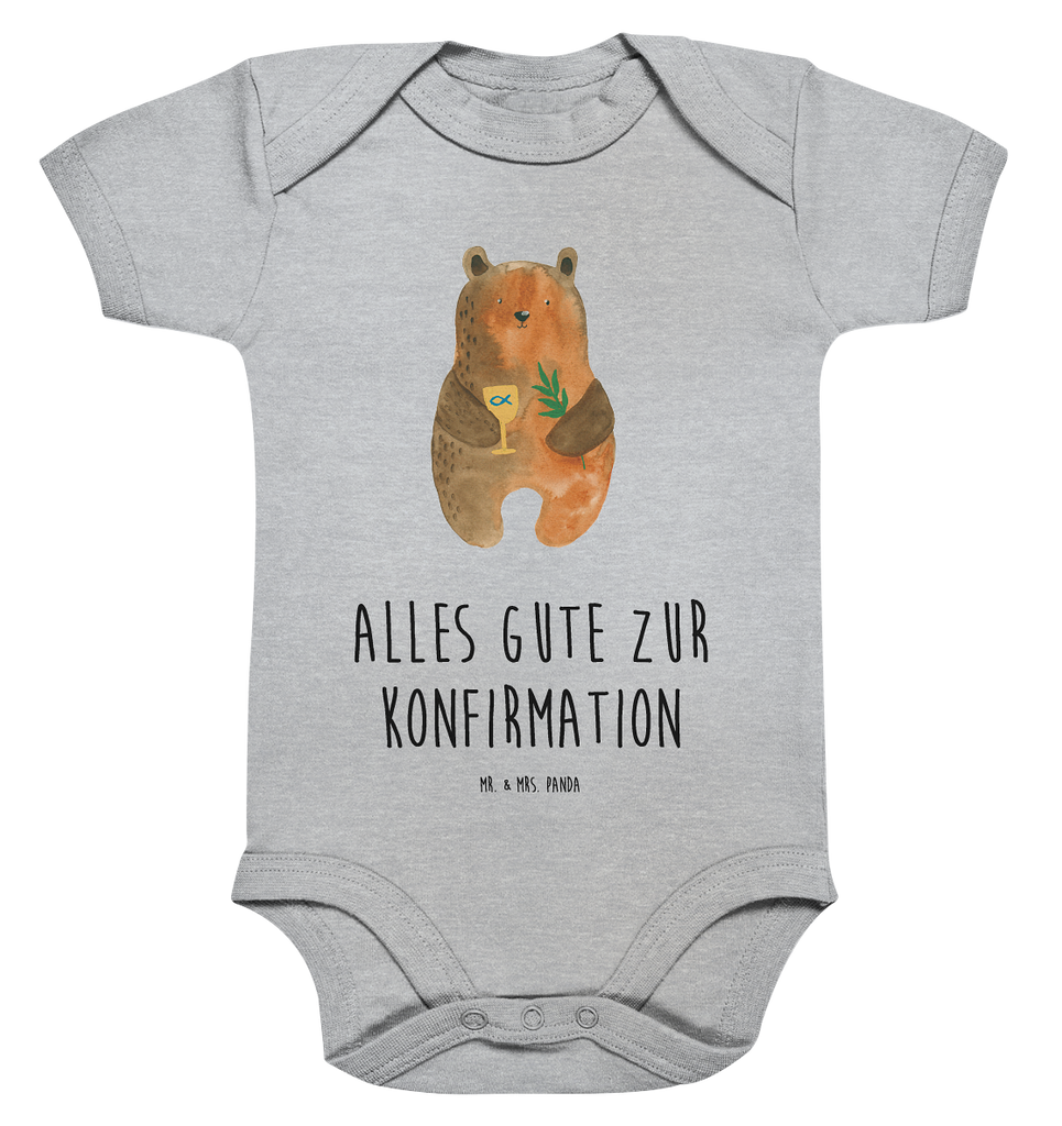 Organic Baby Body Bär Konfirmation Babykleidung, Babystrampler, Strampler, Wickelbody, Baby Erstausstattung, Junge, Mädchen, Bär, Teddy, Teddybär, Konfirmation, Kirche, evangelisch, Gottesdienst