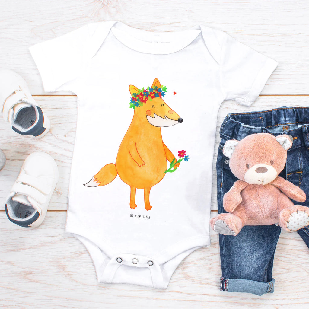 Organic Baby Body Fuchs Blumen Babykleidung, Babystrampler, Strampler, Wickelbody, Baby Erstausstattung, Junge, Mädchen, Fuchs, Füchse, Fox, Liebe, Freundin, Fuchsmädchen, Blumenmädchen, Freundinnen, Liebesbeweis, Blume, Blumen, Motivation, Freude, ich, mich, Selbstliebe