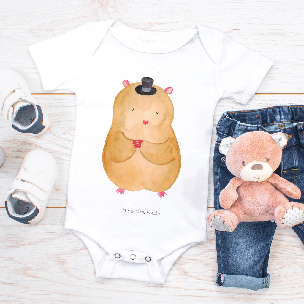 Organic Baby Body Hamster Hut Babykleidung, Babystrampler, Strampler, Wickelbody, Baby Erstausstattung, Junge, Mädchen, Tiermotive, Gute Laune, lustige Sprüche, Tiere, Hamster, Hut, Magier, Zylinder, Zwerghamster, Zauberer