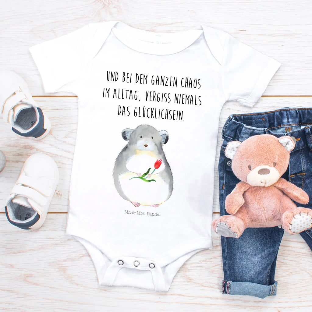 Organic Baby Body Chinchilla Blume Babykleidung, Babystrampler, Strampler, Wickelbody, Baby Erstausstattung, Junge, Mädchen, Tiermotive, Gute Laune, lustige Sprüche, Tiere, Chinchilla, Chinchillas, Liebeskummer, Kummer, Depressionen, traurig sein, Chaos, Glücklichsein, Büro, Büroalltag