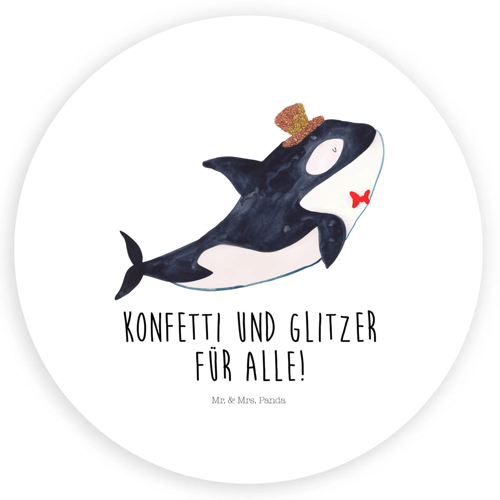 Rund Aufkleber Orca Zylinder Sticker, Aufkleber, Etikett, Meerestiere, Meer, Urlaub, Narwal, Glitter, Konfetti, Glitzer, Geburtstag, Feier, Fete, Fest, Glückwunsch, Orca