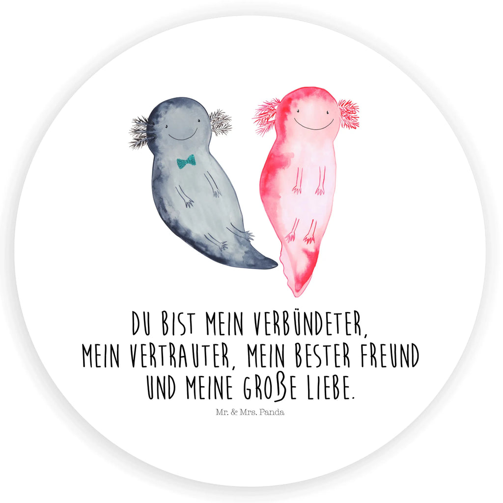 Rund Aufkleber Axolotl Freundin Sticker, Aufkleber, Etikett, Axolotl, Molch, Axolot, Schwanzlurch, Lurch, Lurche, Liebe, große Liebe, Liebesbeweis, Freund, Verlobter, Ehemann, Jahrestag, Valentinstag