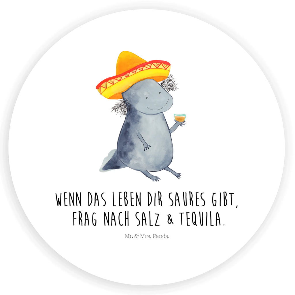 Rund Aufkleber Axolotl Tequila Sticker, Aufkleber, Etikett, Axolotl, Molch, Mexico, Mexiko, Sombrero, Zitrone, Tequila, Motivation, Spruch, Schwanzlurch, Lurch, Lurche, Axolot, Feuerdrache, Feuersalamander