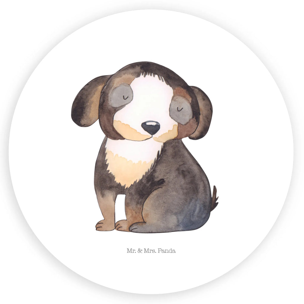 Rund Aufkleber Hund entspannt Sticker, Aufkleber, Etikett, Hund, Hundemotiv, Haustier, Hunderasse, Tierliebhaber, Hundebesitzer, Sprüche, schwarzer Hund, Hundeliebe, Liebe, Hundeglück