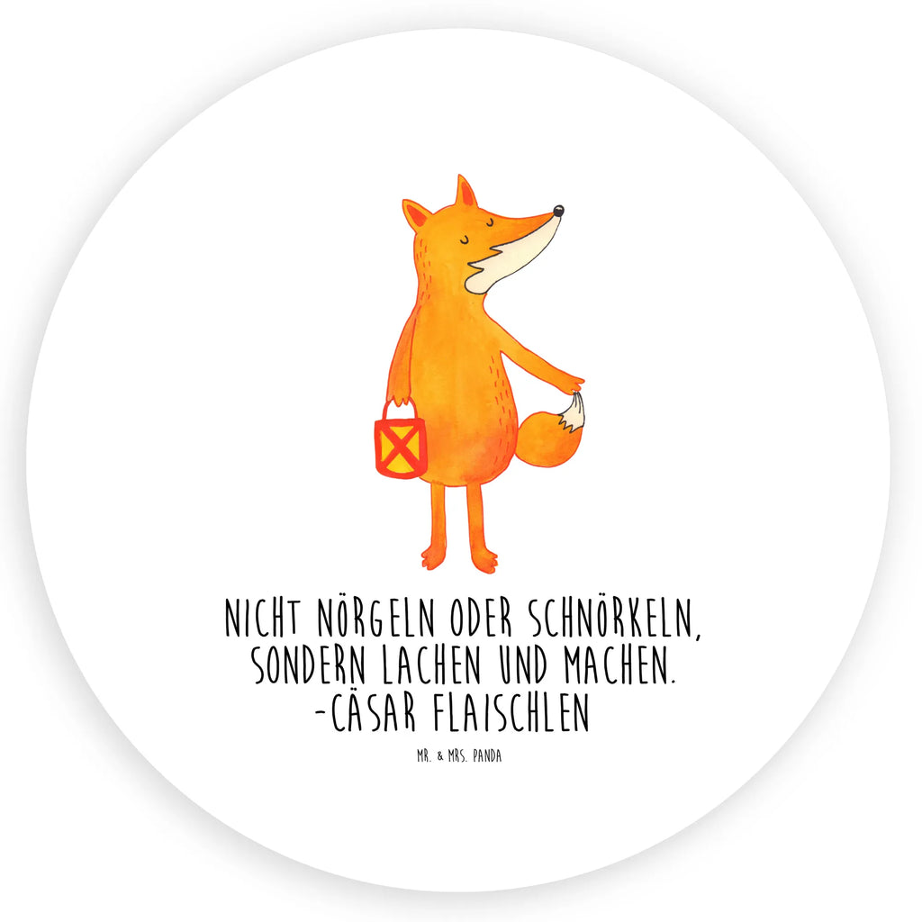 Rund Aufkleber Fuchs Laterne Sticker, Aufkleber, Etikett, Fuchs, Füchse, Spruch trösten, Liebeskummer Spruch, Laterne, Sankt Martin, Laternenumzug, Aufmuntern, Cäsar Otto Hugo Flaischlen