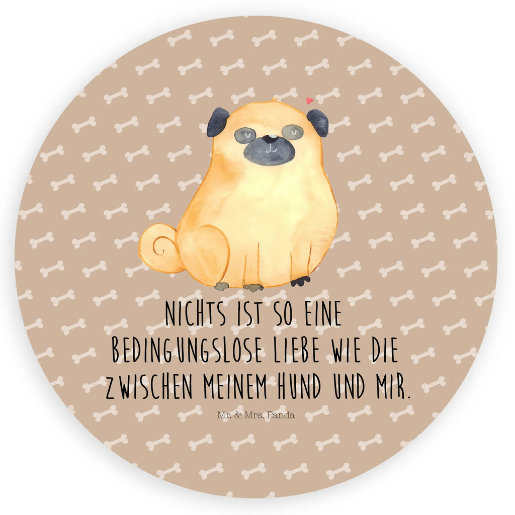 Rund Aufkleber Mops Sticker, Aufkleber, Etikett, Hund, Hundemotiv, Haustier, Hunderasse, Tierliebhaber, Hundebesitzer, Sprüche, Mops, Liebe, Hundeliebe