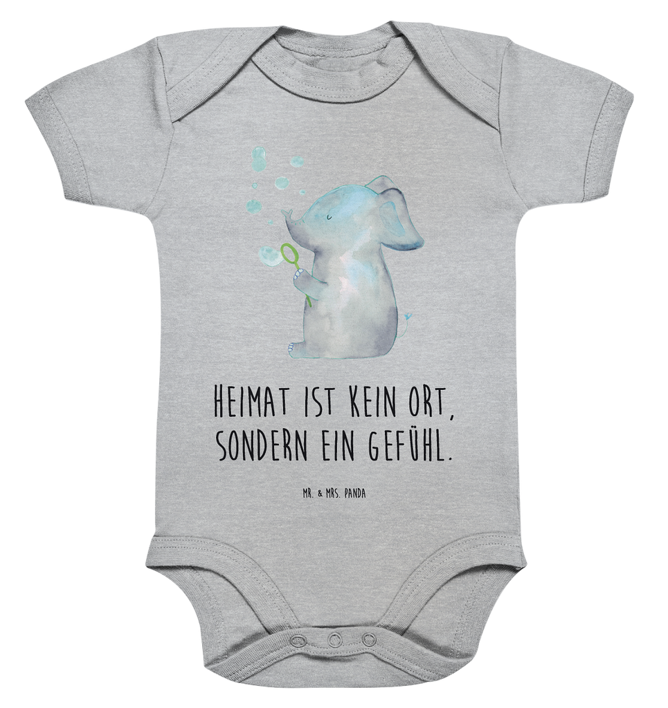 Organic Baby Body Elefant Seifenblasen Babykleidung, Babystrampler, Strampler, Wickelbody, Baby Erstausstattung, Junge, Mädchen, Tiermotive, Gute Laune, lustige Sprüche, Tiere, Elefant, Elefanten, Dickhäuter, Rüsseltier, Seifenblasen, Liebe, Heimat, Gefühl. Daheim, Liebesbeweis, Liebesspruch