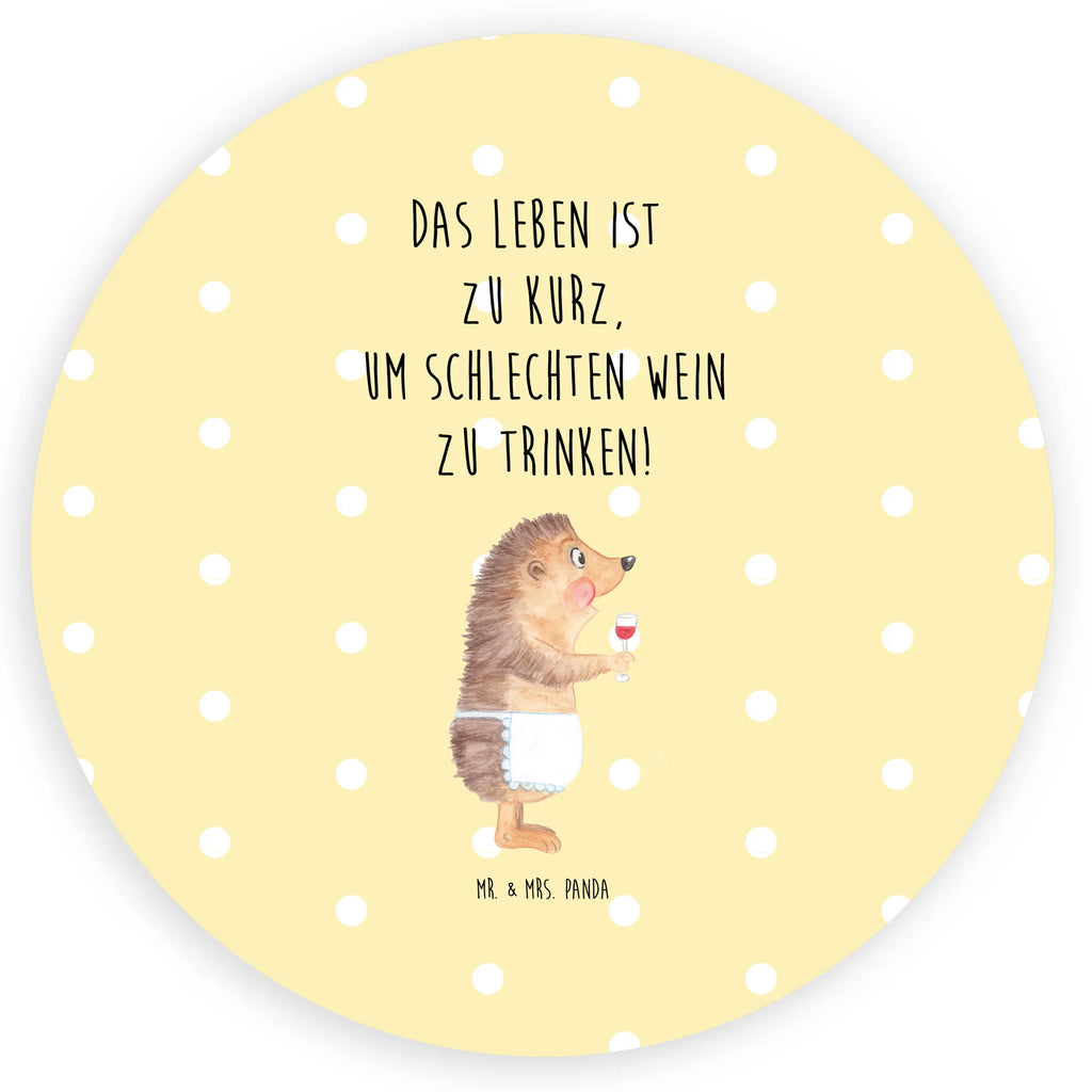 Rund Aufkleber Igel mit Wein Sticker, Aufkleber, Etikett, Tiermotive, Gute Laune, lustige Sprüche, Tiere, Wein Spruch, Igel, Geschenk Weintrinker, Geschenk Weinliebhaber, Wein Deko, Weinglas, Rotwein, Weißwein, Wein trinken