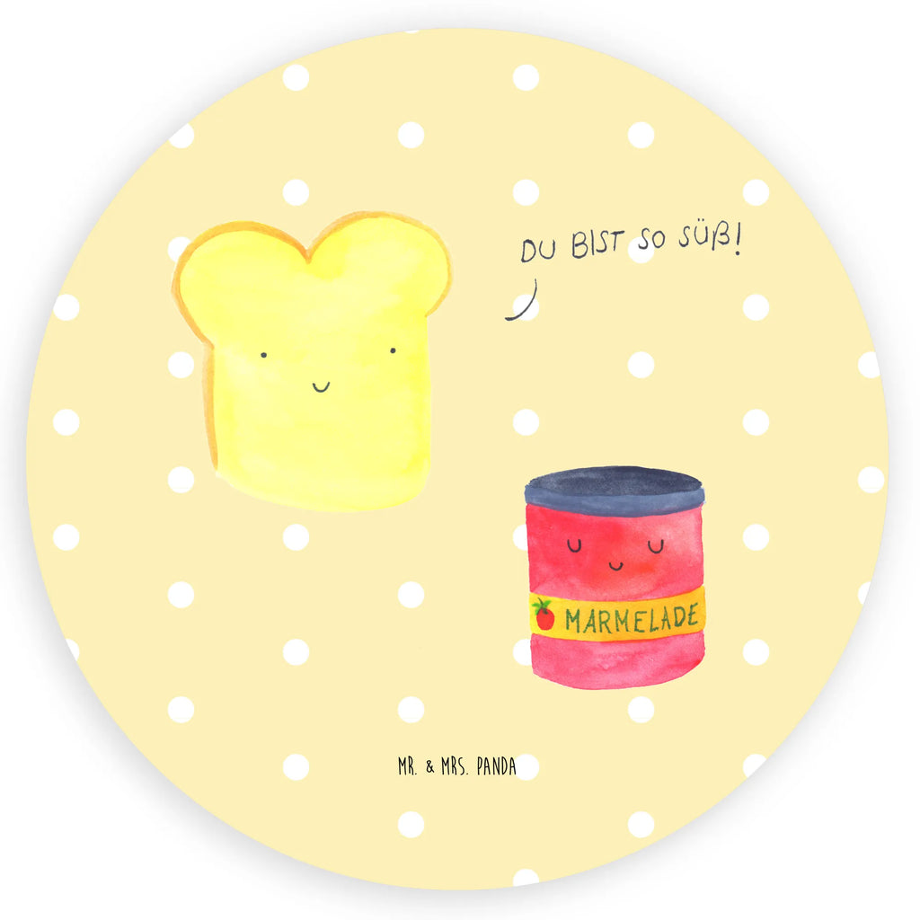 Rund Aufkleber Toast & Marmelade Sticker, Aufkleber, Etikett, Tiermotive, Gute Laune, lustige Sprüche, Tiere, Toast, Marmelade, Dreamteam, süße Postkarte, süß, Küche Deko, Küche Spruch, Frühstück Einladung, Brot, Toastbrot