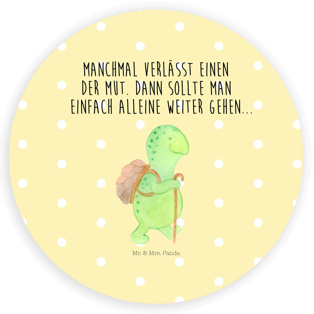 Rund Aufkleber Schildkröte Wanderer Sticker, Aufkleber, Etikett, Schildkröte, Schildkröten, Motivation, Motivationsspruch, Motivationssprüche, Neuanfang