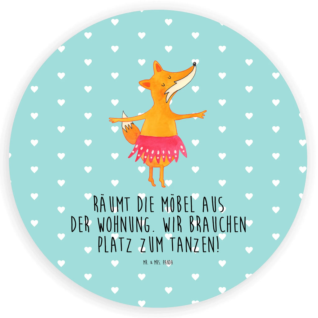 Rund Aufkleber Fuchs Ballerina Sticker, Aufkleber, Etikett, Fuchs, Fuchs Spruch, Füchse, Füchsin, Ballerina, Ballett, Tänzerin, Tanzen, Party, Einladung, Geburtstag