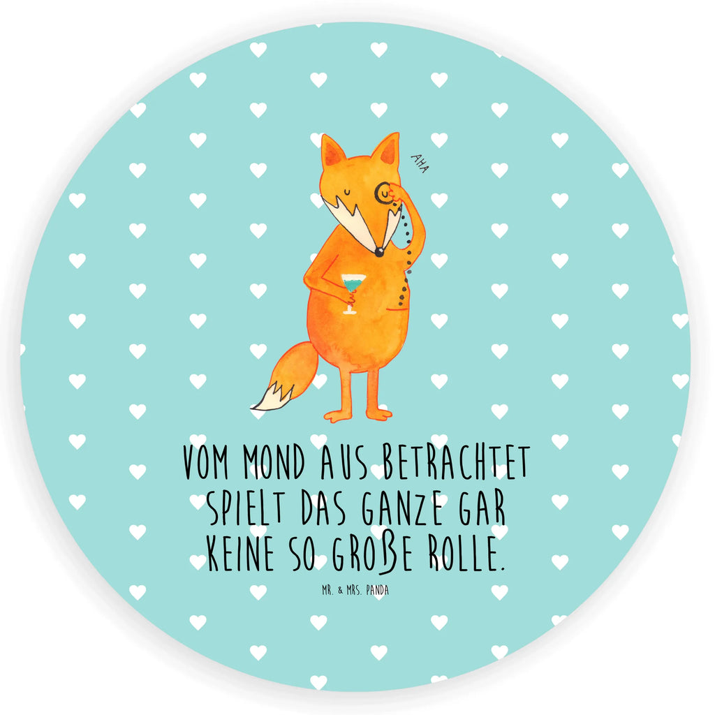 Rund Aufkleber Fuchs Lord Sticker, Aufkleber, Etikett, Fuchs, Füchse, tröstende Worte, Spruch lustig, Liebeskummer Geschenk, Motivation Spruch, Problemlösung