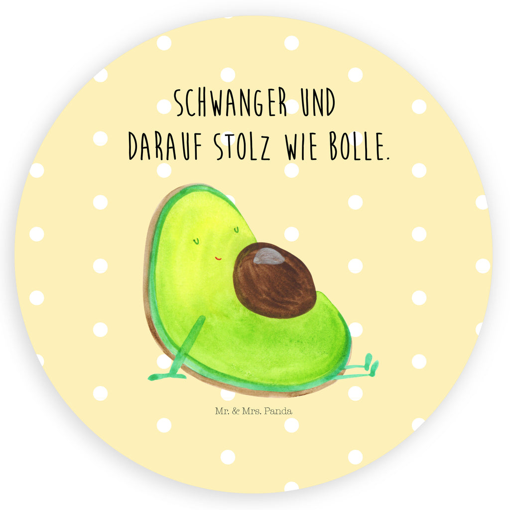 Rund Aufkleber Avocado schwanger Sticker, Aufkleber, Etikett, Avocado, Veggie, Vegan, Gesund, schwanger, Schwangerschaft, Babyparty, Babyshower