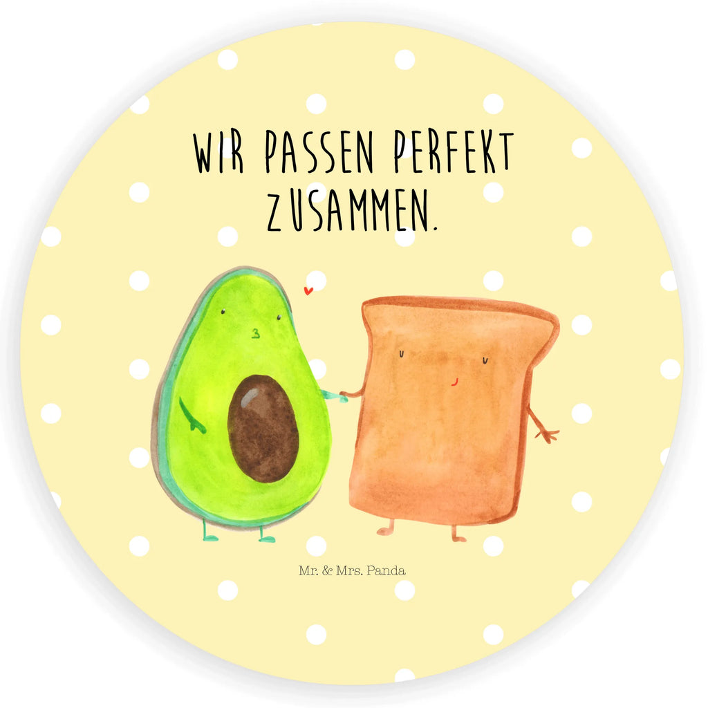 Rund Aufkleber Avocado + Toast Sticker, Aufkleber, Etikett, Avocado, Veggie, Vegan, Gesund, Toast, Toastbrot, Liebespaar, Pärchen, Freund, Freundin, Verlobt, Verlobungsparty, Hochzeit, Hochzeitsgeschenk, Jahrestag, Jahrestagsgeschenk