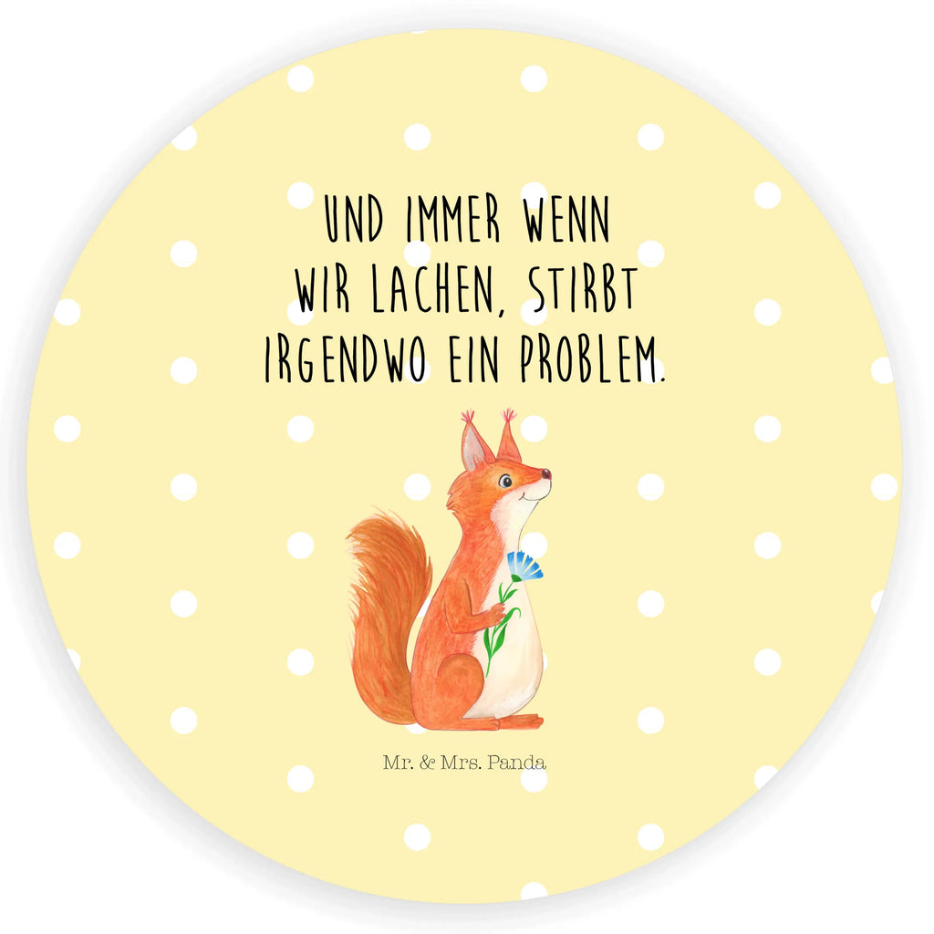 Rund Aufkleber Eichhörnchen Blume Sticker, Aufkleber, Etikett, Tiermotive, Gute Laune, lustige Sprüche, Tiere, Eichhörnchen, Eichhorn, Spruch positiv, Lachen, Spaß, Motivation Sprüche, Motivation Bilder, glücklich Spruch, Spruch Deko