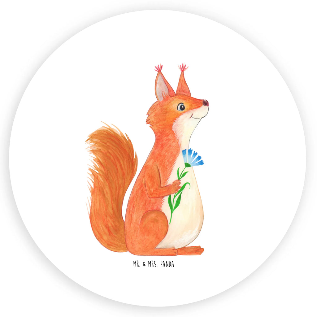 Rund Aufkleber Eichhörnchen Blume Sticker, Aufkleber, Etikett, Tiermotive, Gute Laune, lustige Sprüche, Tiere, Eichhörnchen, Eichhorn, Spruch positiv, Lachen, Spaß, Motivation Sprüche, Motivation Bilder, glücklich Spruch, Spruch Deko