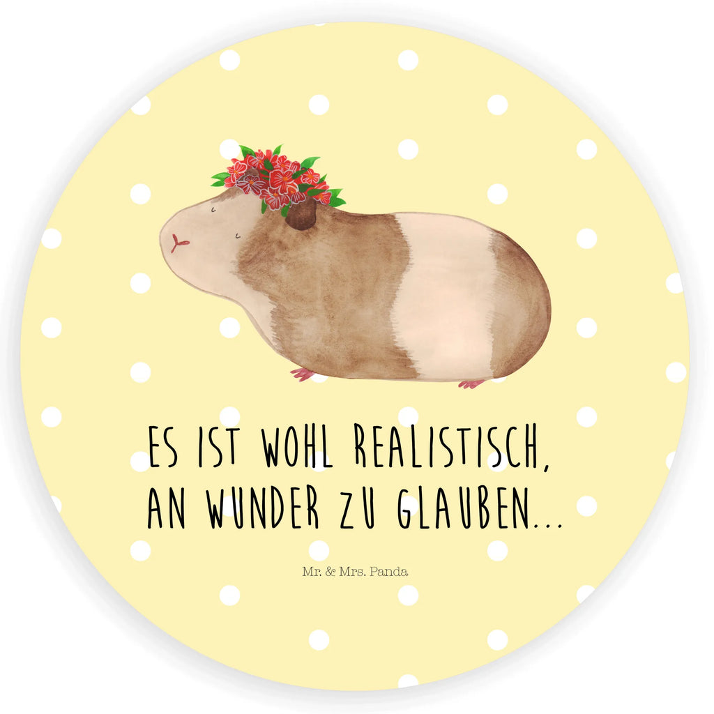 Rund Aufkleber Meerschweinchen weise Sticker, Aufkleber, Etikett, Tiermotive, Gute Laune, lustige Sprüche, Tiere, Meerschweinchen, Meerie, Meeries, Wunder, Blumenkind, Realität, Spruch, Weisheit, Motivation, Wunderland