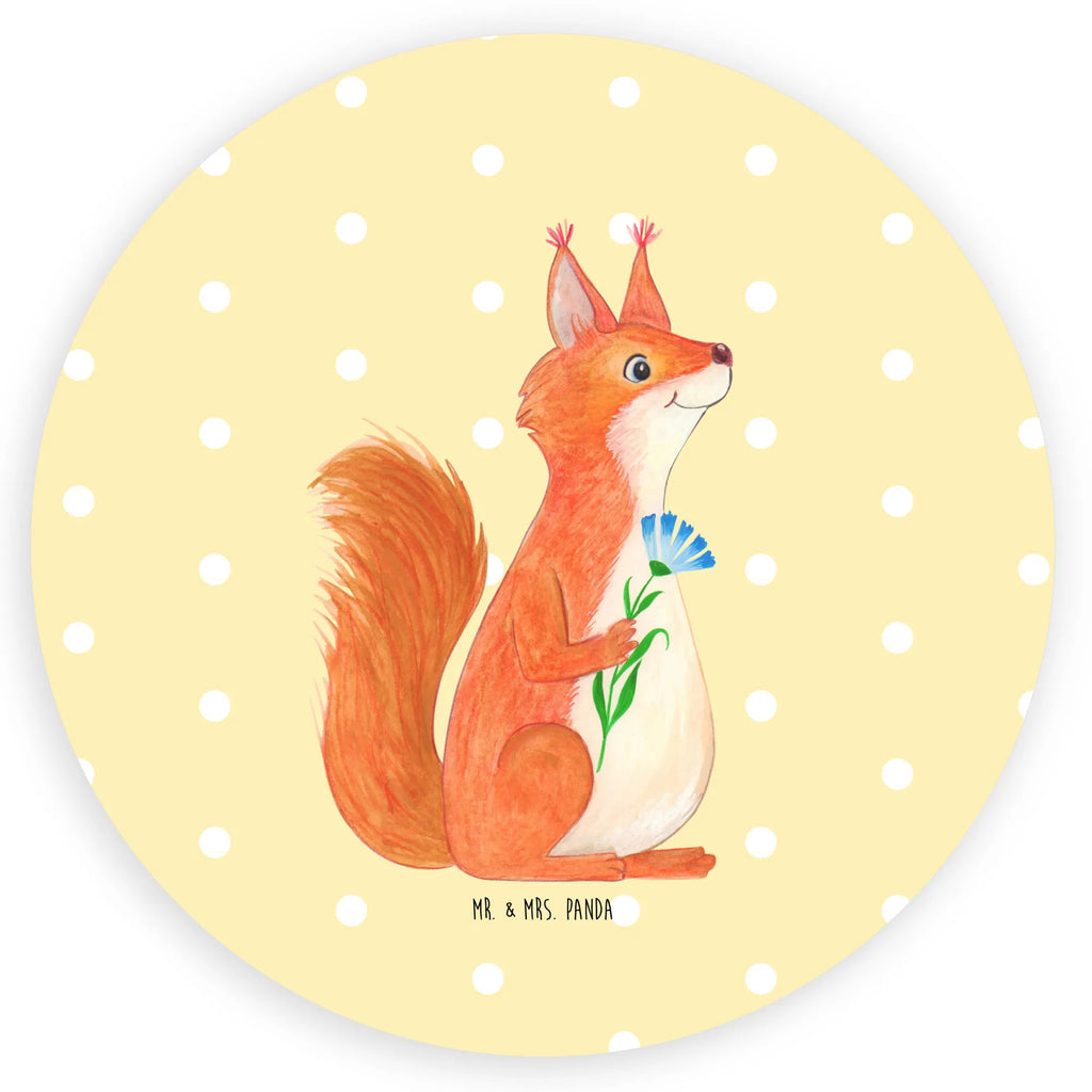 Rund Aufkleber Eichhörnchen Blume Sticker, Aufkleber, Etikett, Tiermotive, Gute Laune, lustige Sprüche, Tiere, Eichhörnchen, Eichhorn, Spruch positiv, Lachen, Spaß, Motivation Sprüche, Motivation Bilder, glücklich Spruch, Spruch Deko