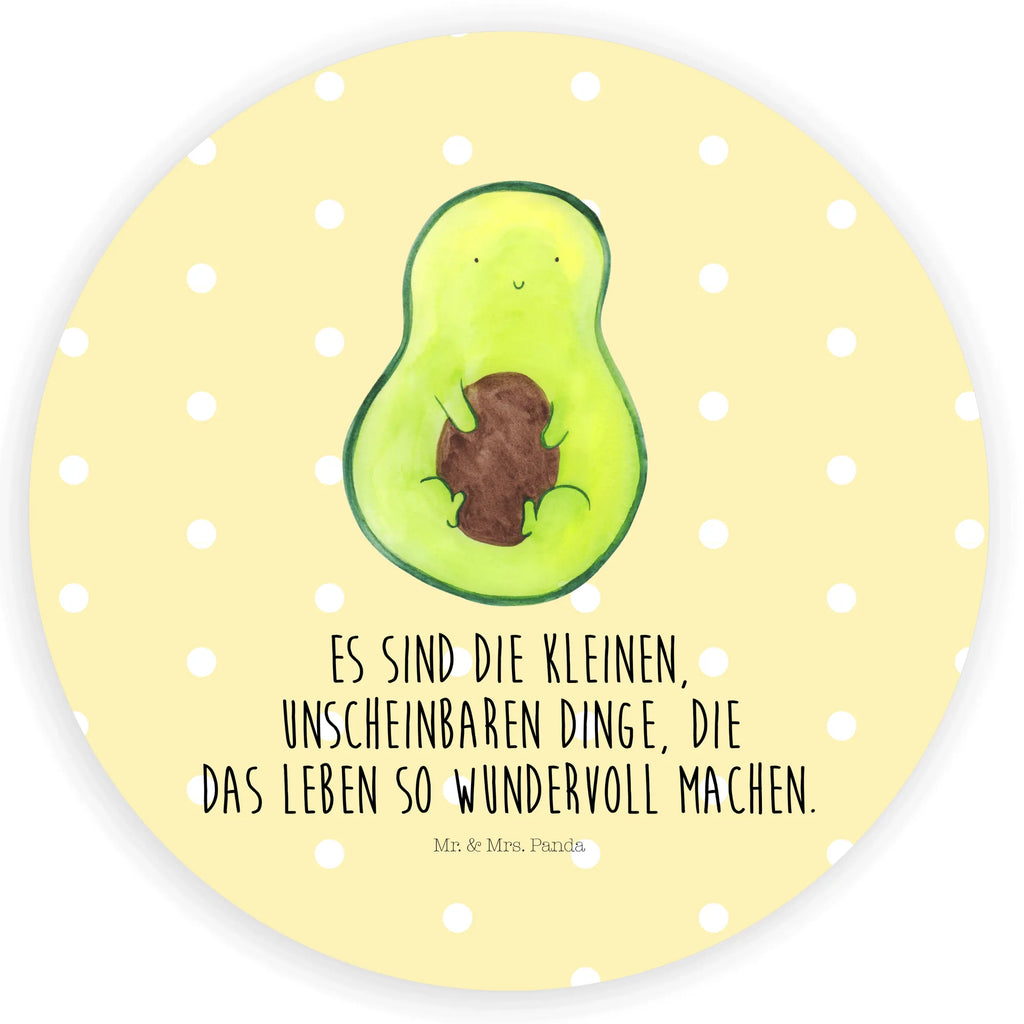 Rund Aufkleber Avocado mit Kern Sticker, Aufkleber, Etikett, Avocado, Veggie, Vegan, Gesund, Avokado, Avocadokern, Kern, Pflanze, Spruch Leben