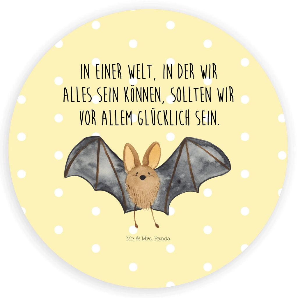 Rund Aufkleber Fledermaus Flügel Sticker, Aufkleber, Etikett, Tiermotive, Gute Laune, lustige Sprüche, Tiere