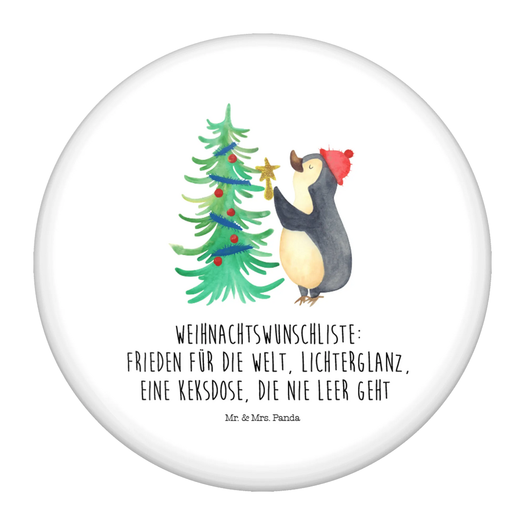 Button Pinguin Weihnachtsbaum 50mm Button, Button, Pin, Anstecknadel, Winter, Weihnachten, Weihnachtsdeko, Nikolaus, Advent, Heiligabend, Wintermotiv, Pinguin