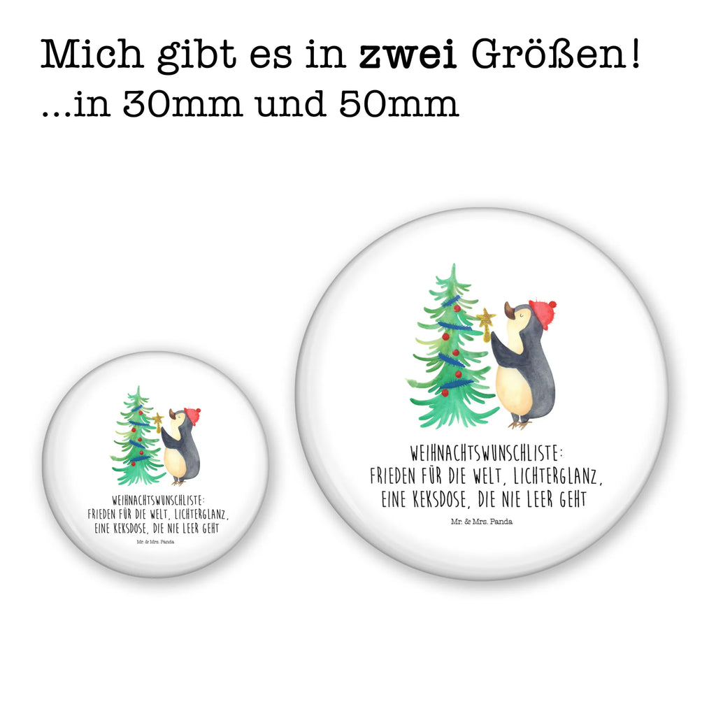 Button Pinguin Weihnachtsbaum 50mm Button, Button, Pin, Anstecknadel, Winter, Weihnachten, Weihnachtsdeko, Nikolaus, Advent, Heiligabend, Wintermotiv, Pinguin