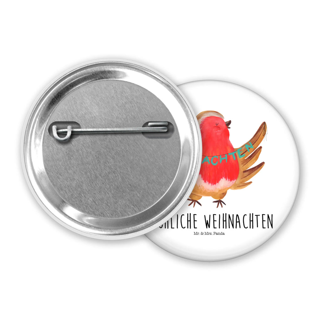 Button Rotkehlchen Weihnachten 50mm Button, Button, Pin, Anstecknadel, Winter, Weihnachten, Weihnachtsdeko, Nikolaus, Advent, Heiligabend, Wintermotiv, Frohe Weihnachten, Weihnachtsmotiv, Weihnachtsgruß, Vogel, xmas