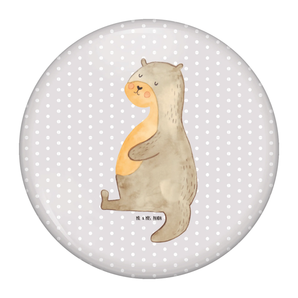 Button Otter Bauch 50mm Button, Button, Pin, Anstecknadel, Otter, Fischotter, Seeotter, Otter Seeotter See Otter