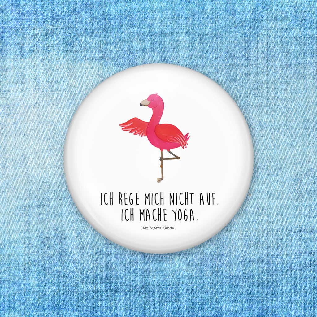 Button Flamingo Yoga 50mm Button, Button, Pin, Anstecknadel, Flamingo, Vogel, Yoga, Namaste, Achtsamkeit, Yoga-Übung, Entspannung, Ärger, Aufregen, Tiefenentspannung