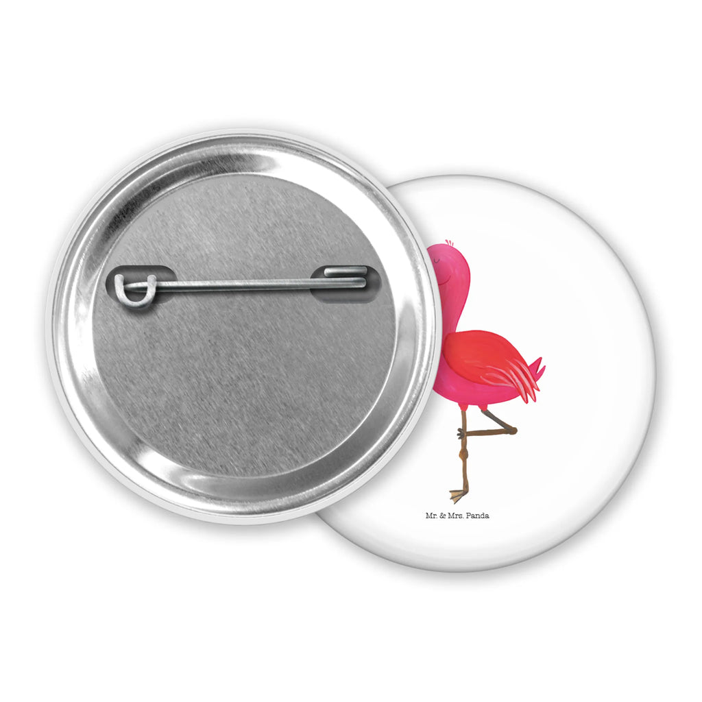 Button Flamingo Yoga 50mm Button, Button, Pin, Anstecknadel, Flamingo, Vogel, Yoga, Namaste, Achtsamkeit, Yoga-Übung, Entspannung, Ärger, Aufregen, Tiefenentspannung