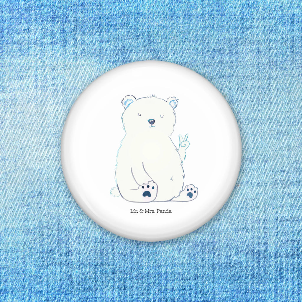 Button Eisbär Faul 50mm Button, Button, Pin, Anstecknadel, Bär, Teddy, Teddybär, Eisbär, Nordpol, Faul, Entspannen, Relaxen, Büro, Arbeit, Bürojob, Arbeitsplatz, Homeoffice