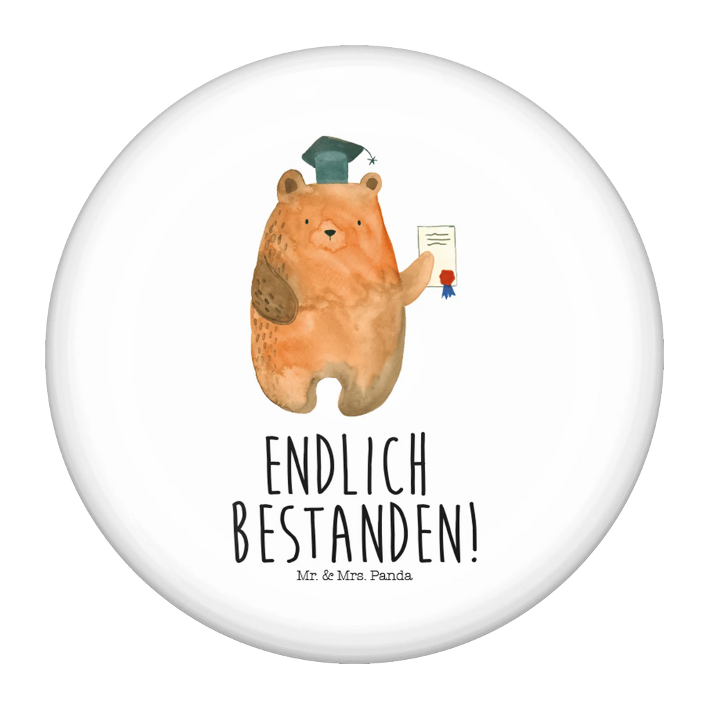 Button Prüfungsbär 50mm Button, Button, Pin, Anstecknadel, Bär, Teddy, Teddybär, Abitur, Prüfungen, Prüfung bestanden, Abschluss, Zeugnis, Abschlusszeugnis