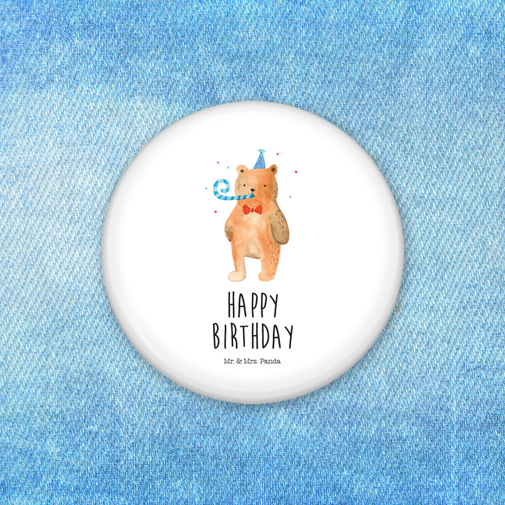 Button Birthday Bär 50mm Button, Button, Pin, Anstecknadel, Bär, Teddy, Teddybär, Happy Birthday, Alles Gute, Glückwunsch, Geburtstag