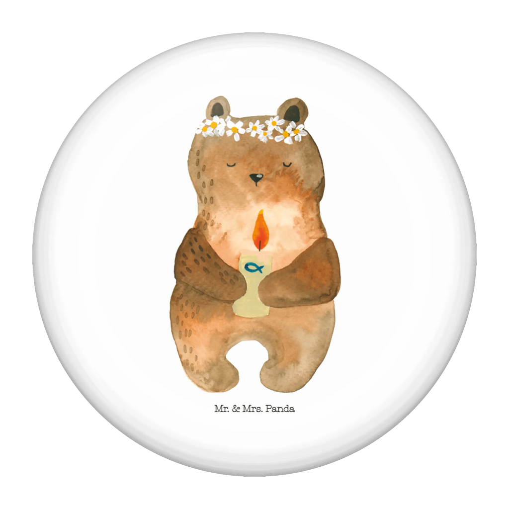 Button Kommunion-Bär 50mm Button, Button, Pin, Anstecknadel, Bär, Teddy, Teddybär, Kommunion, Gottes Segen, Taufkerze, katholisch