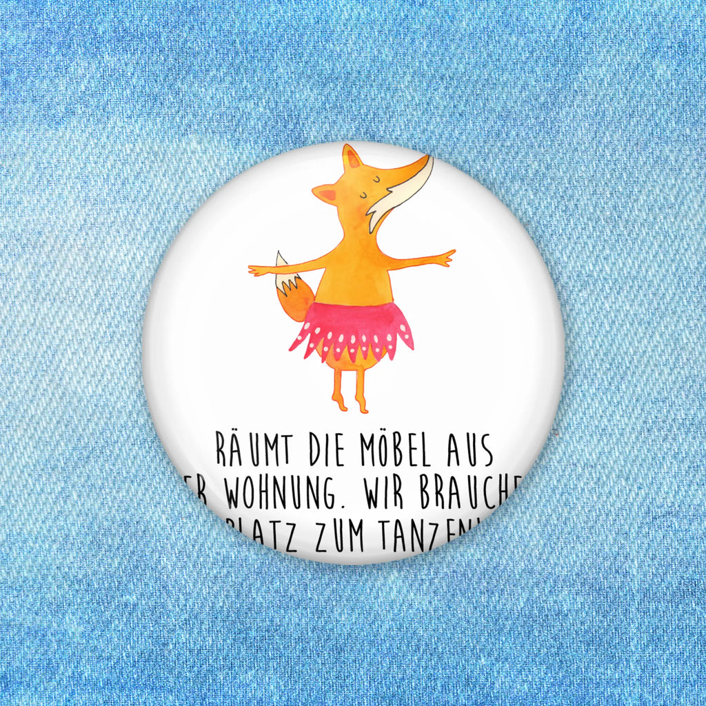 Button Fuchs Ballerina 50mm Button, Button, Pin, Anstecknadel, Fuchs, Fuchs Spruch, Füchse, Füchsin, Ballerina, Ballett, Tänzerin, Tanzen, Party, Einladung, Geburtstag