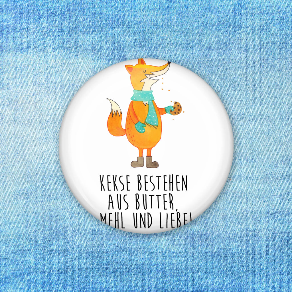 Button Fuchs Keks 50mm Button, Button, Pin, Anstecknadel, Fuchs, Füchse, Backen Spruch, Kekse, Winter, Weihnachtszeit, Plätzchen, Liebe, Küche Deko