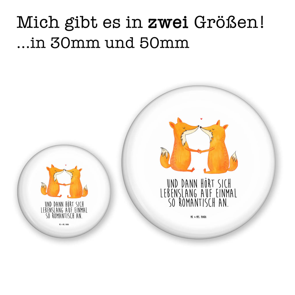 Button Füchse Liebe 50mm Button, Button, Pin, Anstecknadel, Fuchs, Füchse, Fox, Liebe, Liebespaar, Paar, Partner, Freundin, Freund, Ehe, Verlobte, Ehemann, Ehefrau, Liebesbeweis