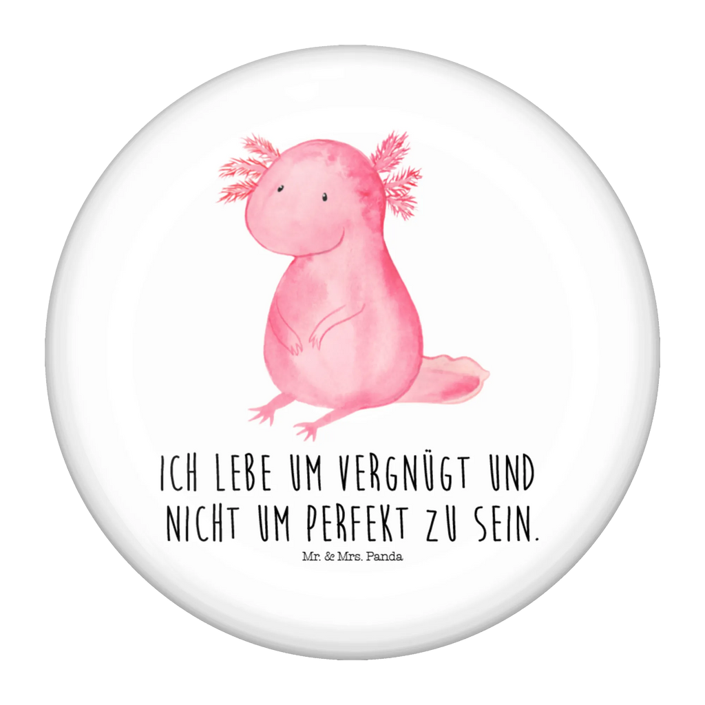 Button Axolotl 50mm Button, Button, Pin, Anstecknadel, Axolotl, Molch, Axolot, vergnügt, fröhlich, zufrieden, Lebensstil, Weisheit, Lebensweisheit, Liebe, Freundin