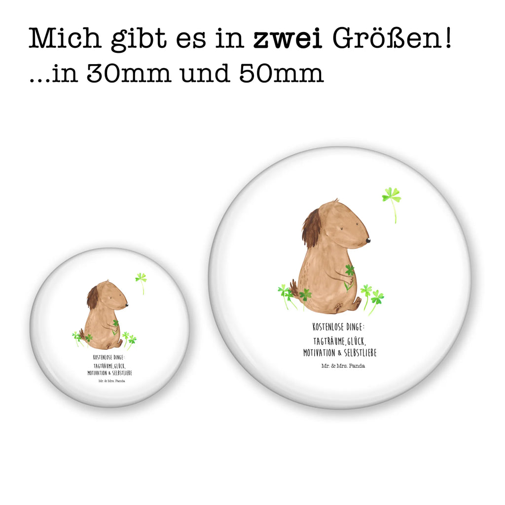 Button Hund Kleeblatt 50mm Button, Button, Pin, Anstecknadel, Hund, Hundemotiv, Haustier, Hunderasse, Tierliebhaber, Hundebesitzer, Sprüche, Kleeblatt, Glück, Tagträume, Motivation, Neuanfang, Geschenk, Glücksbringer, Selbstliebe, Achtsamkeit