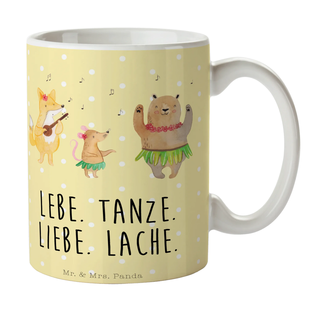 Tasse Waldtiere Aloha Tasse, Kaffeetasse, Teetasse, Becher, Kaffeebecher, Teebecher, Keramiktasse, Porzellantasse, Büro Tasse, Geschenk Tasse, Tasse Sprüche, Tasse Motive, Kaffeetassen, Tasse bedrucken, Designer Tasse, Cappuccino Tassen, Schöne Teetassen, Tiermotive, Gute Laune, lustige Sprüche, Tiere, Wald, Waldtiere, Musik, Aloha, Bär, Hase, Igel, Tanzen, Leben, Lachen