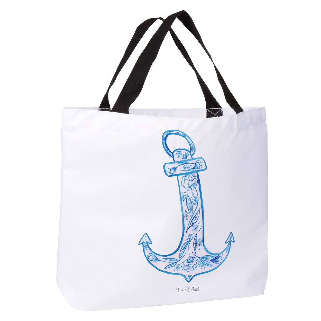 Shopper Anker Blau Beutel, Einkaufstasche, Tasche, Strandtasche, Einkaufsbeutel, Shopper, Schultasche, Freizeittasche, Tragebeutel, Schulbeutel, Alltagstasche, Tiermotive, Gute Laune, lustige Sprüche, Tiere