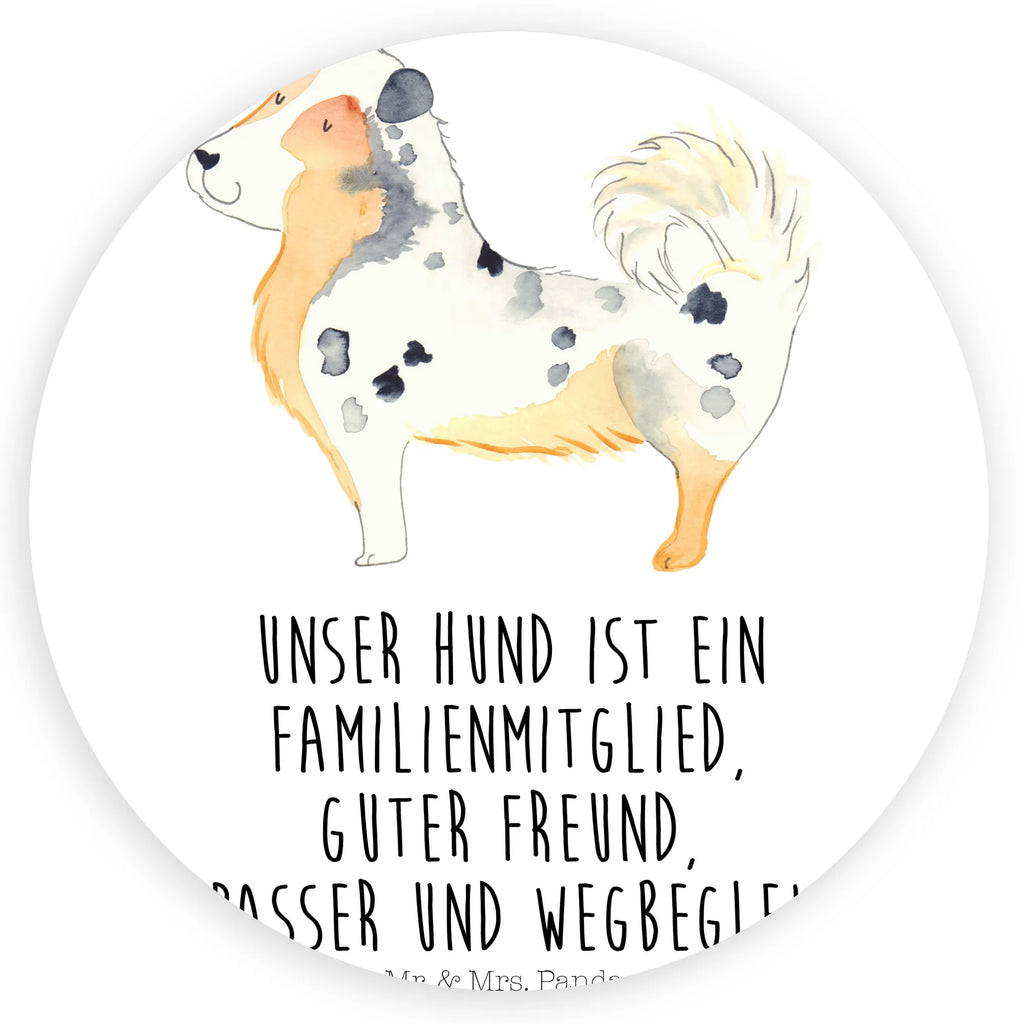 Rund Aufkleber Australien Shepherd Sticker, Aufkleber, Etikett, Hund, Hundemotiv, Haustier, Hunderasse, Tierliebhaber, Hundebesitzer, Sprüche, Australien Shepherd, Shepherd, Hundeliebe, Familienhund, Spruch