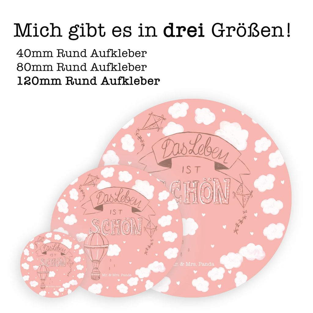 Rund Aufkleber Heißluftballon Leben Sticker, Aufkleber, Etikett, Kinder, rund, Blumen Deko, Frühlings Deko, Sommer Deko, Dekoration, positive Botschaft, Naturliebhaber, Outdoor, Natur, Abenteuer, Heißluftballon, Leben, Das Leben ist schön, Spruch Leben, Zitat, Inspiration, erleben, glücklich sein, Deko Haus