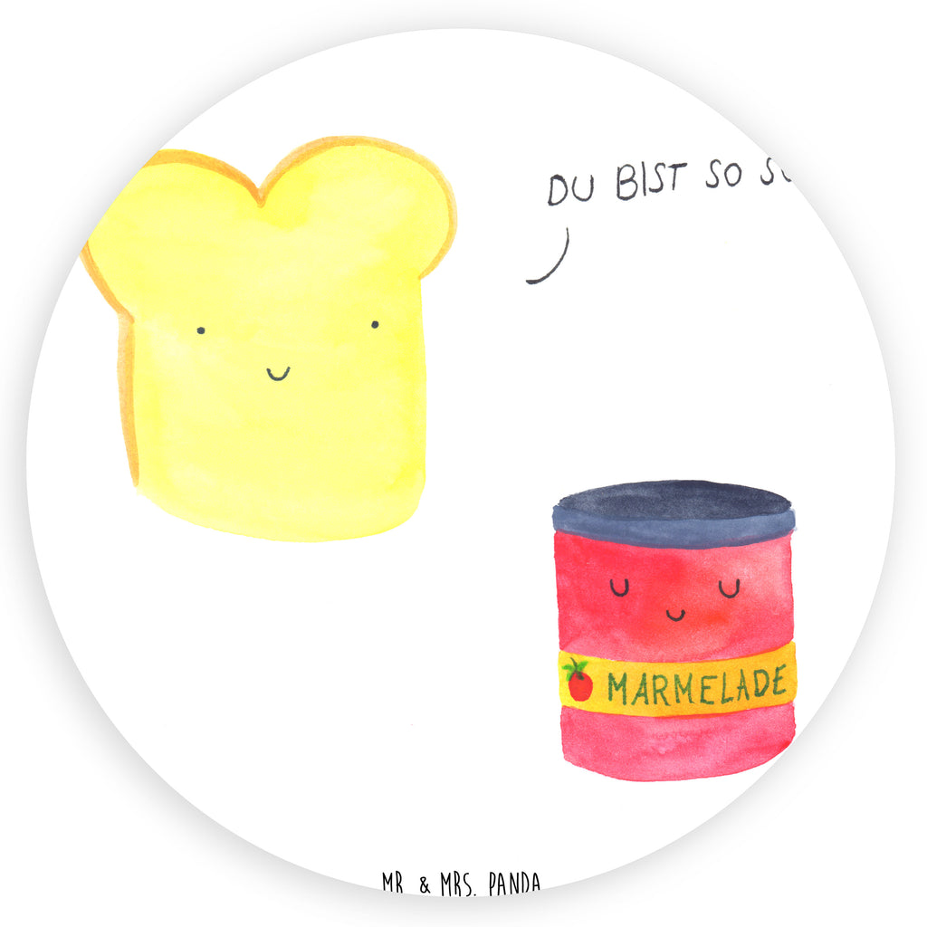 Rund Aufkleber Toast & Marmelade Sticker, Aufkleber, Etikett, Tiermotive, Gute Laune, lustige Sprüche, Tiere, Toast, Marmelade, Dreamteam, süße Postkarte, süß, Küche Deko, Küche Spruch, Frühstück Einladung, Brot, Toastbrot