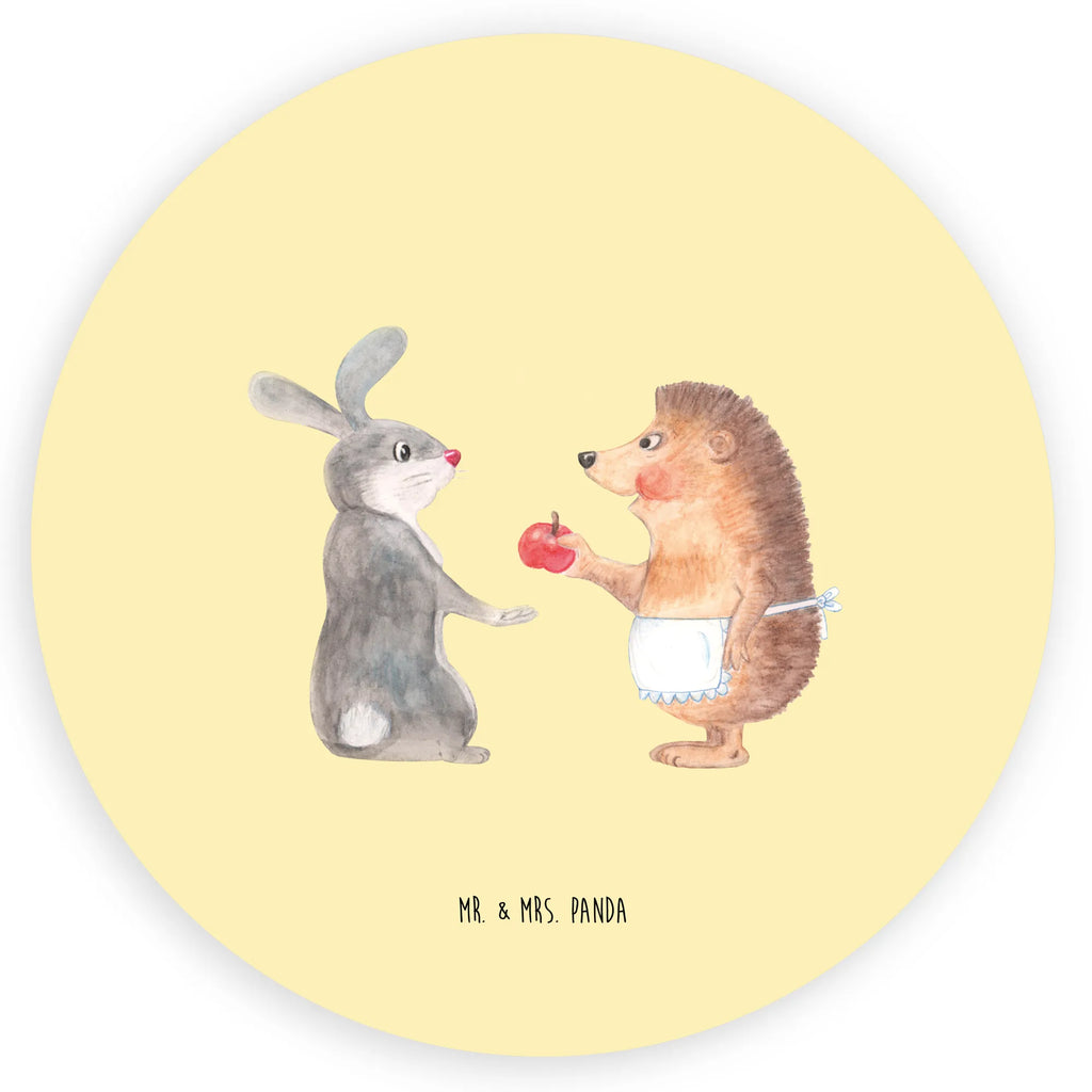 Rund Aufkleber Liebe ist nie ohne Schmerz Sticker, Aufkleber, Etikett, Tiermotive, Gute Laune, lustige Sprüche, Tiere, Igel und Hase, Igel, Hase, Liebe Spruch, Liebeskummer Geschenk, Herzschmerz, Trösten, Trennungsschmerz, Spruch romantisch