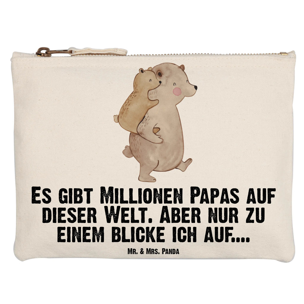 Schminktasche Papa Bär Schminktasche, Kosmetiktasche, Kosmetikbeutel, Stiftemäppchen, Etui, Federmappe, Makeup, XXL, Schminketui, Kosmetiketui, Schlamperetui, Familie, Vatertag, Muttertag, Bruder, Schwester, Mama, Papa, Oma, Opa, Geschenk, Vater, Papi, Vati, Onkel, Geburtstag